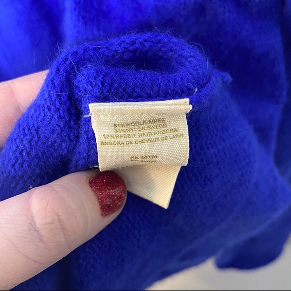 Free People Open-back Babydoll Royal Blue Sweater - Picture 5 of 7